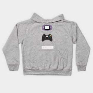 Game Controllers History 01 Kids Hoodie